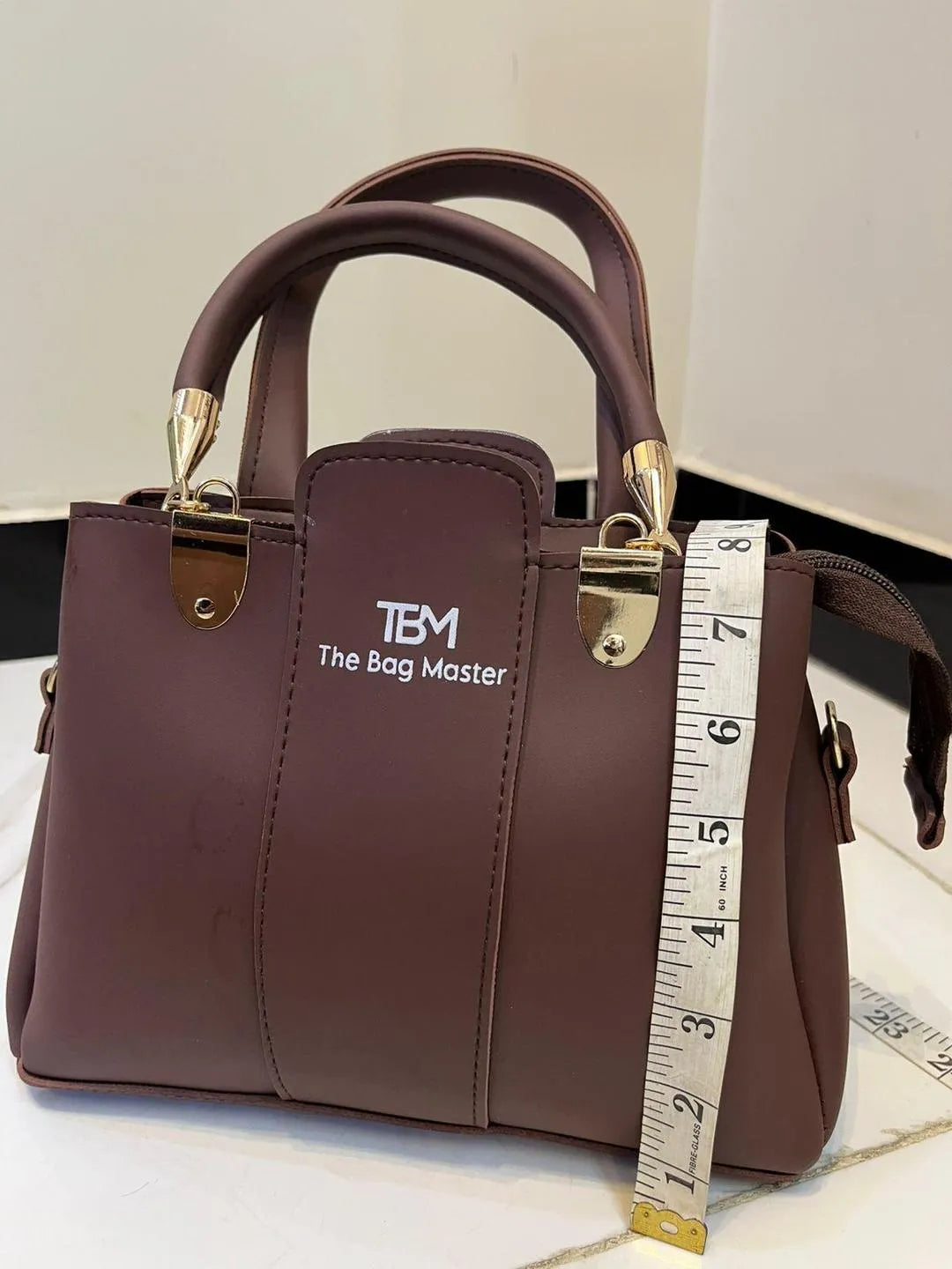 TBM 3-Piece Brown Rexine Handbag Set for Women