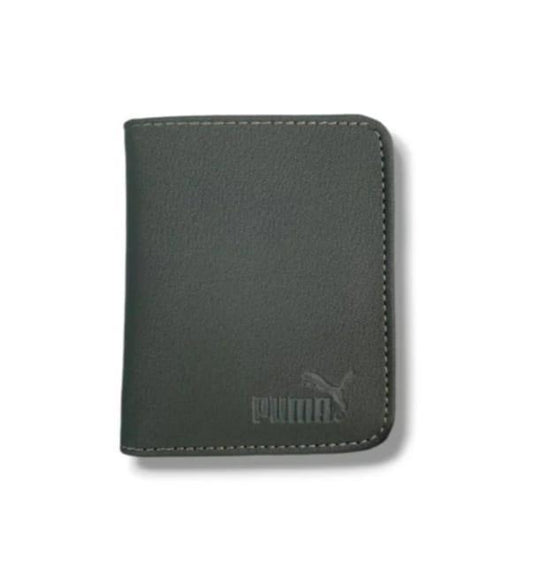 Men's Genuine Leather Wallet Grey Minimalist Design