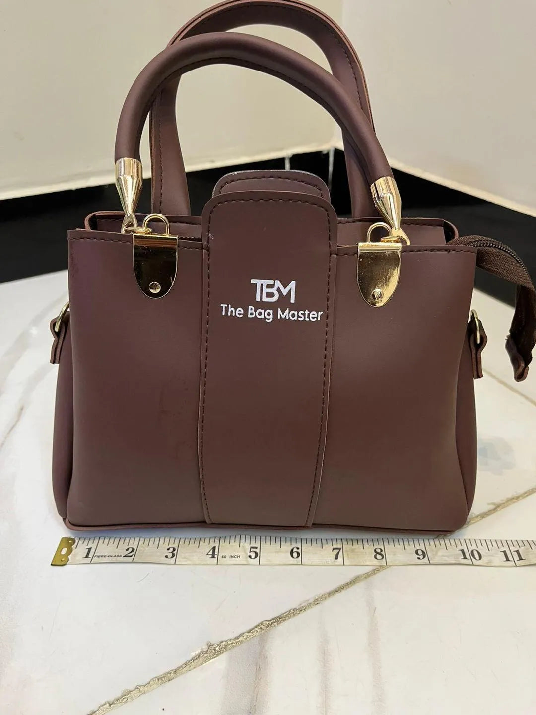 TBM 3-Piece Brown Rexine Handbag Set for Women